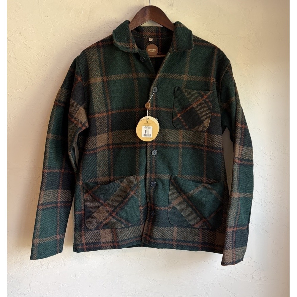 Common People Harry Shacket S NWT Plaid Chore Coat Heritage Cabin Jacket UK